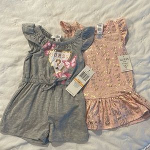 Guess girls 12m jumper and shirt.